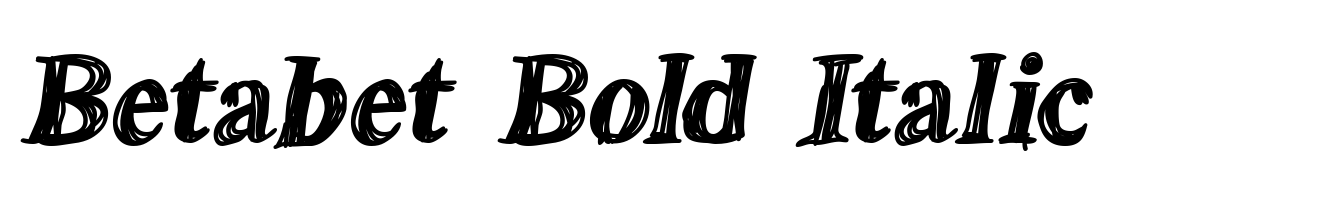 Betabet Bold Italic